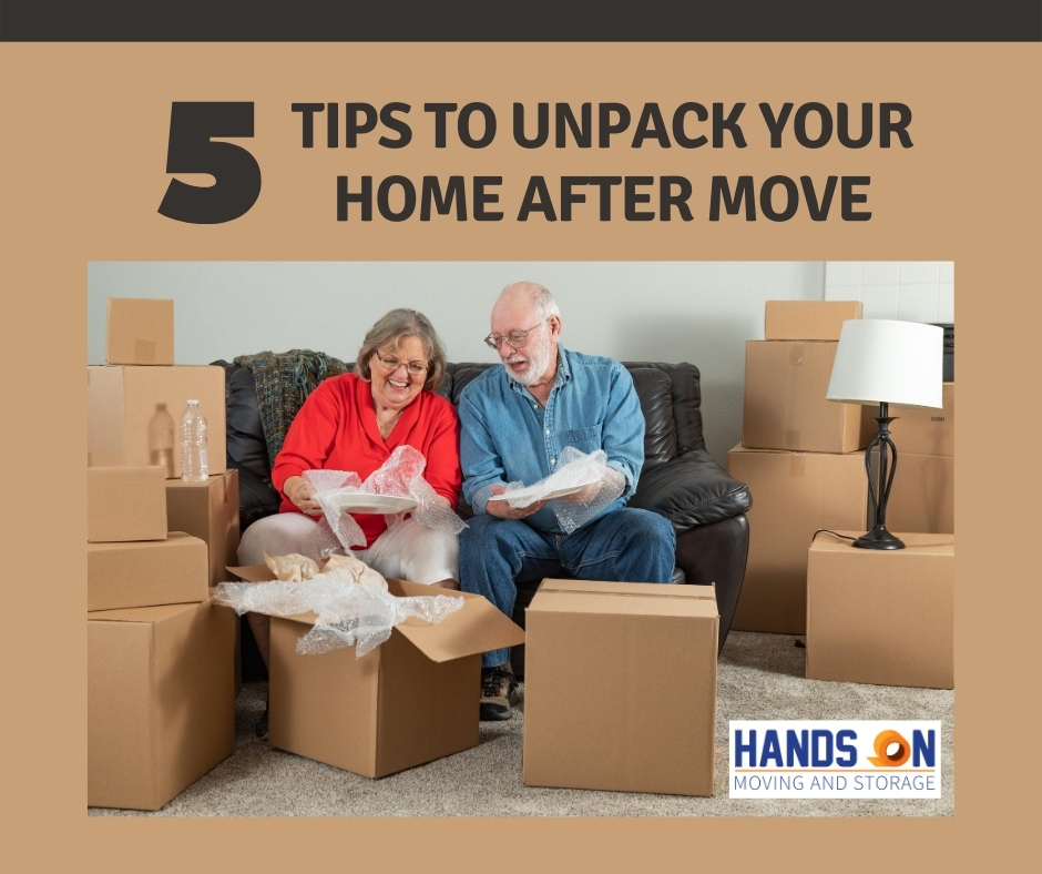 5 Tips to unpack your home after move